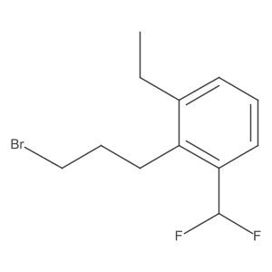 2-(3-Bromopropyl)-3-ethylbenzodifluoride Structure