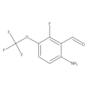 6-Amino-2-fluoro-3-(trifluoromethoxy)benzaldehyde Structure