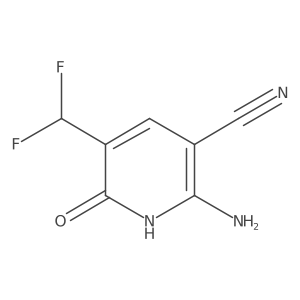 2-Amino-5-(difluoromethyl)-6-hydroxynicotinonitrile Structure