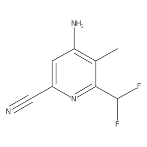4-Amino-6-(difluoromethyl)-5-methylpicolinonitrile Structure