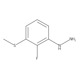 1-(2-Fluoro-3-(methylthio)phenyl)hydrazine结构式