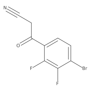 4-Bromo-2,3-difluorobenzoylacetonitrile结构式