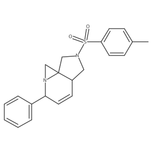 (3aR,6S,8aR)-6-phenyl-2-tosyl-2,3,3a,6-tetrahydro-1H,8H-azirino[1,2-a]pyrrolo[3,4-b]pyridine Structure