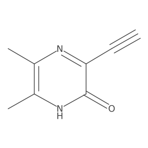 3-Ethynyl-5,6-dimethyl-1,2-dihydropyrazin-2-one结构式