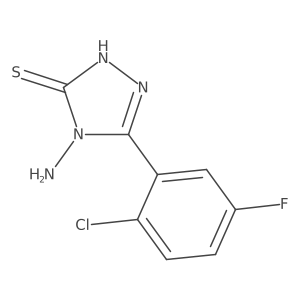 4-Amino-5-(2-chloro-5-fluorophenyl)-4H-1,2,4-triazole-3-thiol Structure