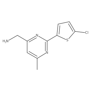 1-[2-(5-Chlorothiophen-2-yl)-6-methylpyrimidin-4-yl]methanamine Structure