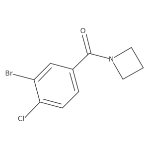 1-(3-Bromo-4-chlorobenzoyl)azetidine结构式