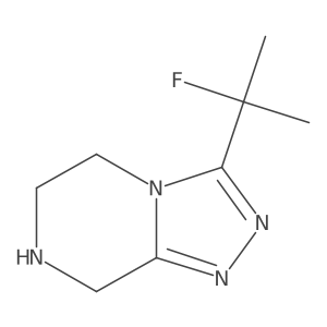 3-(2-fluoropropan-2-yl)-5H,6H,7H,8H-[1,2,4]triazolo[4,3-a]pyrazine结构式