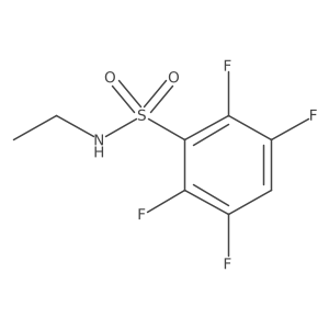 N-ethyl-2,3,5,6-tetrafluorobenzene-1-sulfonamide Structure