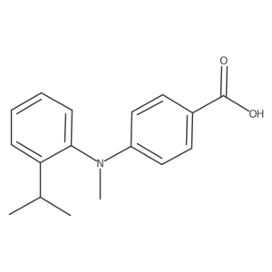 4-{Methyl[2-(propan-2-yl)phenyl]amino}benzoic acid Structure