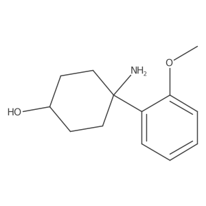 4-Amino-4-(2-methoxyphenyl)cyclohexan-1-ol结构式