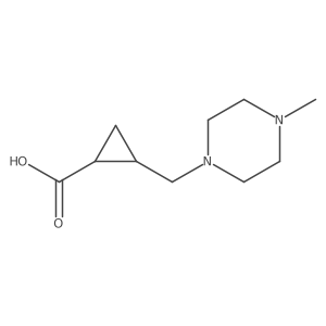 2-[(4-Methylpiperazin-1-yl)methyl]cyclopropane-1-carboxylic acid结构式