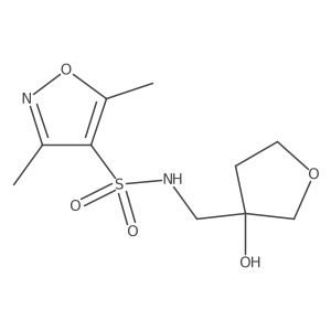 N-[(3-hydroxyoxolan-3-yl)methyl]-3,5-dimethyl-1,2-oxazole-4-sulfonamide Structure