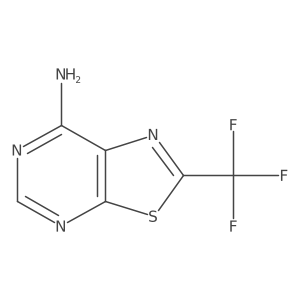 2-(Trifluoromethyl)thiazolo[5,4-d]pyrimidin-7-amine结构式