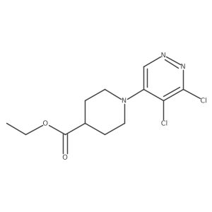 Ethyl 1-(5,6-dichloropyridazin-4-yl)piperidine-4-carboxylate Structure