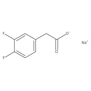 Sodium 3,4-difluorophenylacetate结构式