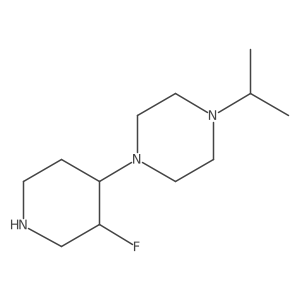 1-(3-Fluoropiperidin-4-yl)-4-(propan-2-yl)piperazine Structure