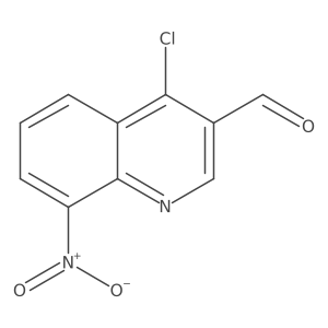 4-Chloro-8-nitroquinoline-3-carbaldehyde结构式