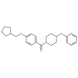 (4-(Pyrazin-2-yloxy)piperidin-1-yl)(6-((tetrahydrofuran-2-yl)methoxy)pyridin-3-yl)methanone Structure