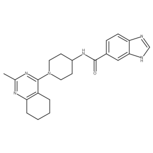 N-(1-(2-methyl-5,6,7,8-tetrahydroquinazolin-4-yl)piperidin-4-yl)-1H-benzo[d]imidazole-5-carboxamide Structure