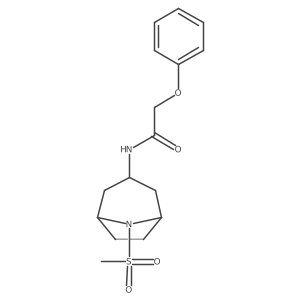 N-(8-(methylsulfonyl)-8-azabicyclo[3.2.1]octan-3-yl)-2-phenoxyacetamide结构式