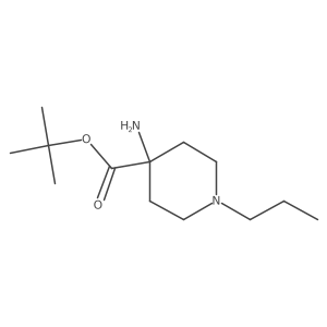 tert-Butyl 4-amino-1-propylpiperidine-4-carboxylate Structure