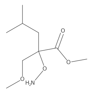 Methyl 2-(aminooxy)-2-(methoxymethyl)-4-methylpentanoate Structure