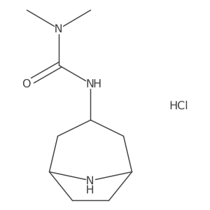 1-{8-Azabicyclo[3.2.1]octan-3-yl}-3,3-dimethylurea hydrochloride结构式