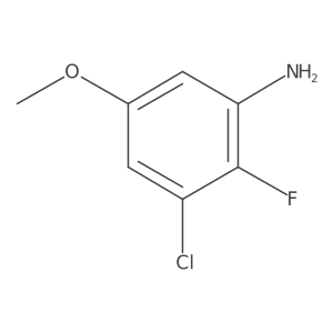 3-Chloro-2-fluoro-5-methoxyaniline Structure