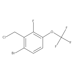 1-Bromo-2-(chloromethyl)-3-fluoro-4-(trifluoromethoxy)benzene Structure