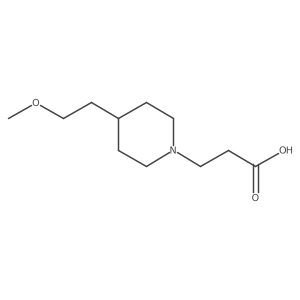 3-(4-(2-Methoxyethyl)piperidin-1-yl)propanoic acid结构式