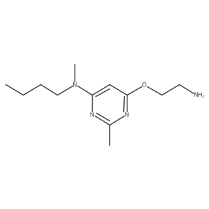 6-(2-aminoethoxy)-N-butyl-N,2-dimethylpyrimidin-4-amine结构式