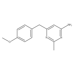6-[(4-Methoxyphenyl)methyl]-2-methylpyrimidin-4-amine结构式