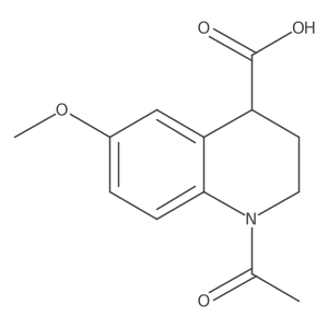 1-Acetyl-6-methoxy-1,2,3,4-tetrahydroquinoline-4-carboxylic acid Structure