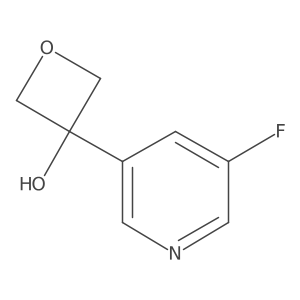 3-(5-Fluoropyridin-3-yl)oxetan-3-ol Structure