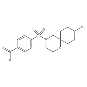 4-(4-Nitrobenzenesulfonyl)-1-oxa-4-azaspiro[5.5]undecan-9-amine Structure
