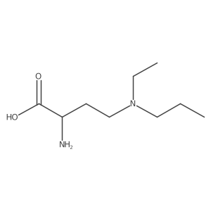 (2R)-2-amino-4-[ethyl(propyl)amino]butanoic acid结构式
