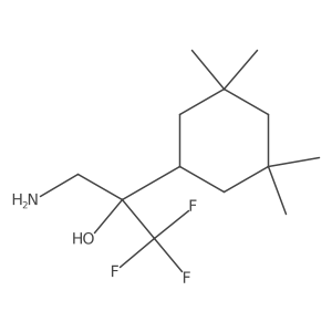 3-Amino-1,1,1-trifluoro-2-(3,3,5,5-tetramethylcyclohexyl)propan-2-ol结构式