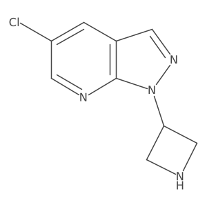 3-{5-chloro-1H-pyrazolo[3,4-b]pyridin-1-yl}azetidine Structure
