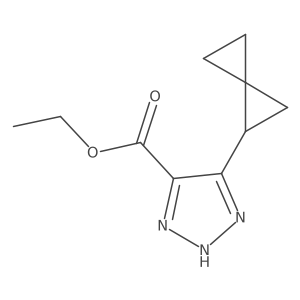 ethyl 5-{spiro[2.2]pentan-1-yl}-1H-1,2,3-triazole-4-carboxylate Structure