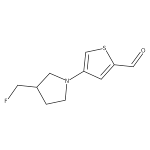 4-[3-(Fluoromethyl)pyrrolidin-1-yl]thiophene-2-carbaldehyde Structure