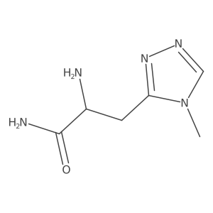 2-amino-3-(4-methyl-4H-1,2,4-triazol-3-yl)propanamide结构式