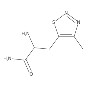 2-Amino-3-(4-methyl-1,2,3-thiadiazol-5-yl)propanamide结构式