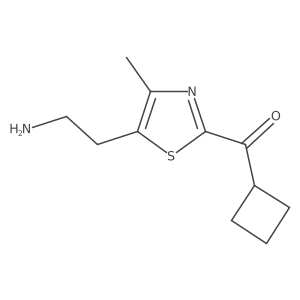 2-(2-Cyclobutanecarbonyl-4-methyl-1,3-thiazol-5-yl)ethan-1-amine Structure