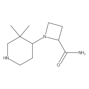 1-(3,3-Dimethylpiperidin-4-yl)azetidine-2-carboxamide Structure