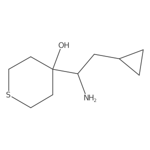 4-(1-Amino-2-cyclopropylethyl)thian-4-ol Structure