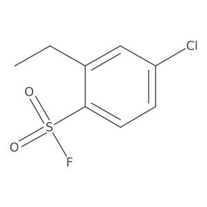 4-Chloro-2-ethylbenzene-1-sulfonyl fluoride结构式