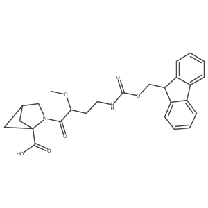 2-[4-({[(9H-fluoren-9-yl)methoxy]carbonyl}amino)-2-methoxybutanoyl]-2-azabicyclo[2.1.1]hexane-1-carboxylic acid Structure