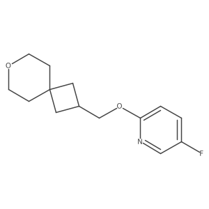5-Fluoro-2-({7-oxaspiro[3.5]nonan-2-yl}methoxy)pyridine Structure