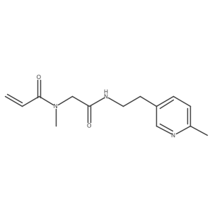N-methyl-N-({[2-(6-methylpyridin-3-yl)ethyl]carbamoyl}methyl)prop-2-enamide Structure
